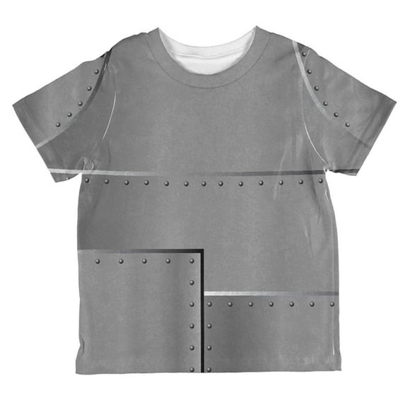 Halloween Robot Rivets Costume Steel All Over Toddler T Shirt Multi 2T