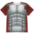 thumbnail image 1 of Halloween Roman Gladiator Costume All Over Youth T Shirt Multi YLG, 1 of 2