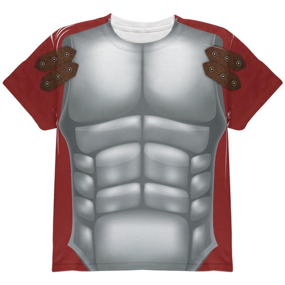 Halloween Roman Gladiator Costume All Over Youth T Shirt Multi YSM