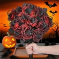 thumbnail image 1 of Halloween Rose with Spiders,Artificial Creepy Crawler Flowers for Halloween Decor,Haunted House Party Supplies,Orange Black Red Purple Horror Props,Fake Spider Roses for Centerpieces, 1 of 9