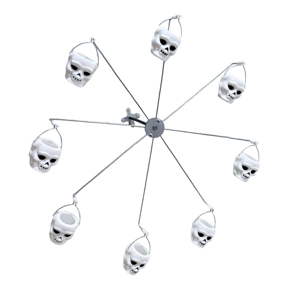 Halloween Rotating Bird Feeder in Whirly Wheel Design Sturdy Steel Construction Ideal for Trees and Poles