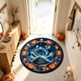 3d Display Round Halloween Round Area Rug 24 Inch with 3D Illusion, Spooky Doormat for ...