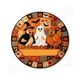 thumbnail image 1 of Halloween Round Area Rug 24in Washable Small Circle Rugs for Kitchen Entryway, Fall Horror Spooky Chicken Ghost Non-Slip Carpet Floor Mats Indoor Outdoor Carpet Runner Aesthetic Home Decor, 1 of 3