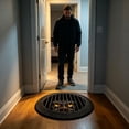 thumbnail image 1 of Halloween Round Rug 3D Optical Illusion Floor Mat Non- Witch Spider Vortex Hole Printed Doormat For Entryway Halloween Party Indoor Home Decor, 1 of 3