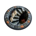 thumbnail image 1 of Halloween Round Rug, Optical Illusion Entryway Rugs 3D Graphic Gothic Circle Carpet Non-Slip Absorbent Machine Washable Door Mat for Bathroom Bedroom Room Entryway Decor, 1 of 5