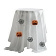 thumbnail image 1 of Halloween Round Tablecloth, Pumpkin Spider Web Ghost Table Cloth for Parties, Weddings, Outdoors, Halloween, White Decorative Tablecloth, 1 of 4