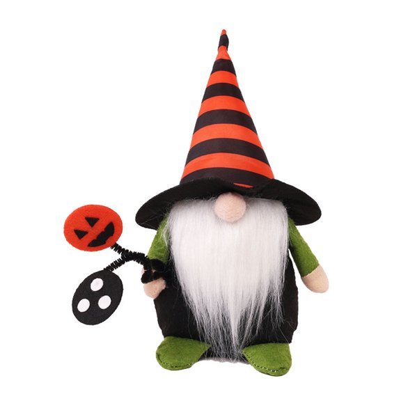 Halloween Rudolph Faceless Doll Ornament Set – Spooky Home Decor, Dwarf-Themed Holiday Figurines for Mantel, Shelf & Table