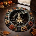 thumbnail image 1 of Halloween Rug,Spooky Broken Doll Pattern 3D Illusion Quilted Round Mat,Durable Non-Slip Doormat for Home Decor and Entryway,Living Room,24", 1 of 6