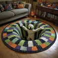 thumbnail image 1 of Halloween Rugs 3D Optical Illusion Round Area Rugs, Washable Plush Door Mats Halloween Decorations, Exquisite Velvet Halloween Doormats for Living Room Bedroom Holiday Home Decor, 1 of 8
