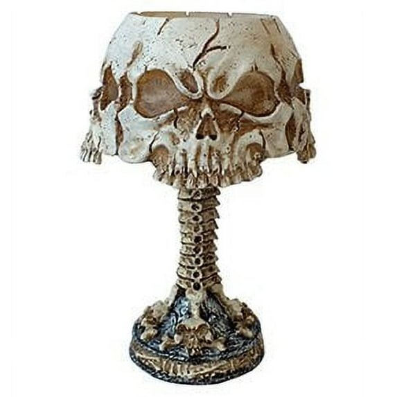 Halloween Skulls Mini Lamp Led Polyresin Battery Light 11668