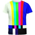 thumbnail image 1 of Halloween SMPTE Color Bars Late Night TV Costume All Over Mens T Shirt Multi X-LG, 1 of 2