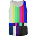 thumbnail image 1 of Halloween SMPTE Color Bars Late Night TV Costume All Over Mens Tank Top Multi X-LG, 1 of 2
