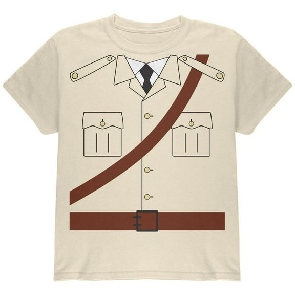 Halloween Safari Explorer Dr. Livingstone Costume Youth T Shirt Natural YLG