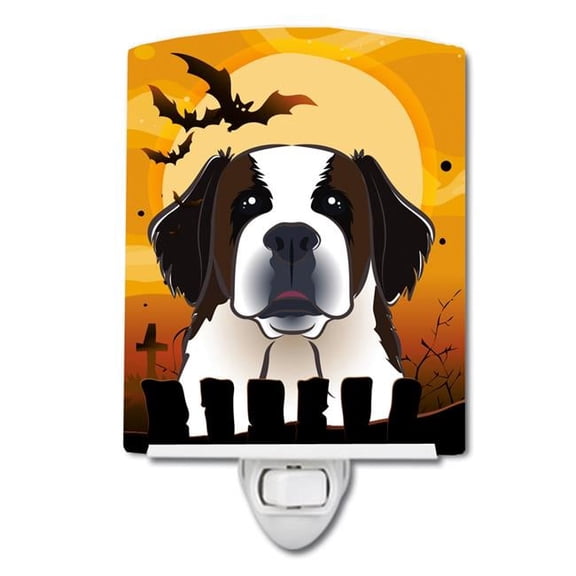 Halloween Saint Bernard Ceramic Night Light