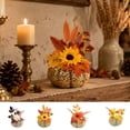 thumbnail image 1 of Halloween Sale Clearance!Fall Decorations for Home, Artificial Glitter Pumpkin Artificial Dahlias Autumning Leaves Ornament Autumning Thanksgiving Season Decoration, 1 of 10