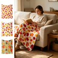 thumbnail image 1 of Halloween Sale Clearance!Fall Decorations for Home, Flannel Blanket Thanksgiving Maple Leaf Blanket Warm Soft Blanket For Couch Sofa Bedroom Use, 1 of 7