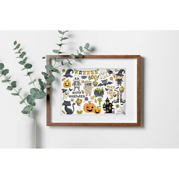 Halloween Sampler L8225 Counted Cross Stitch Kit