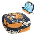 thumbnail image 1 of Halloween Sanitary Napkin Storage Bag Pouch, Period Bag Makeup Travel Bag Oxford Cloth Small Travel Toiletry Bag for Women, 4.7x6.6x6.6 in, 1 of 6