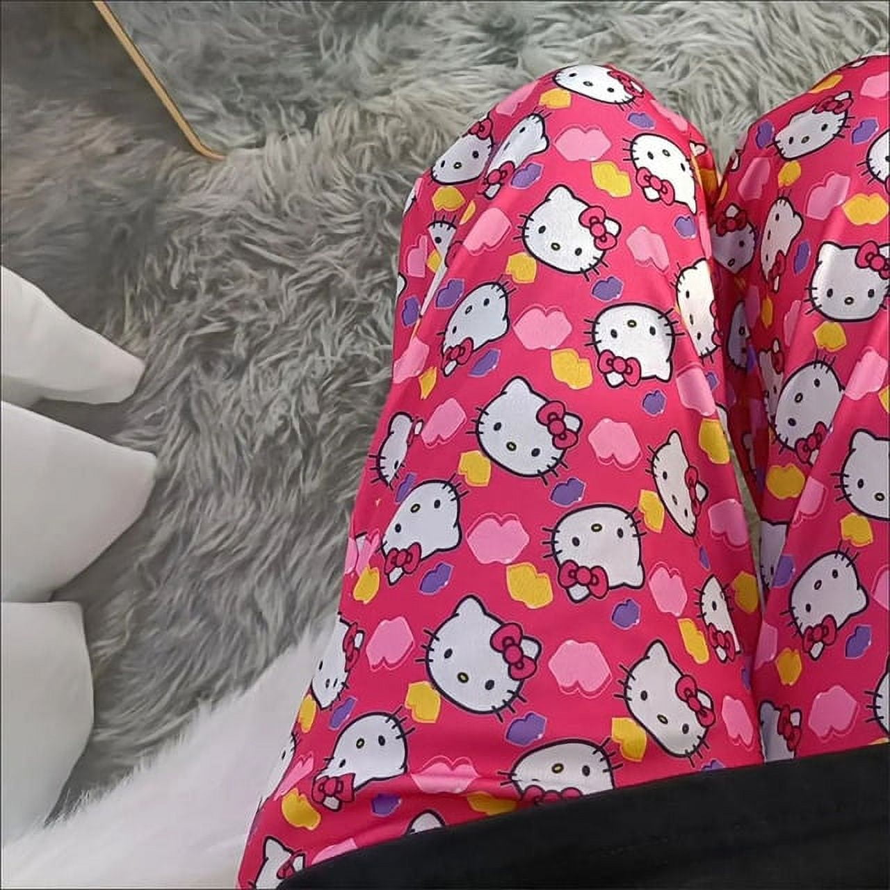 Halloween Sanrio Hellokitty Pajama Pants Pumpkin Kitty Outdoor Women ...