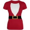 thumbnail image 1 of Halloween Santa Claus Costume Juniors Soft T Shirt Red MD, 1 of 1