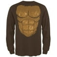 thumbnail image 1 of Halloween Sasquatch Bigfoot Costume Mens Long Sleeve T Shirt Brown SM, 1 of 1