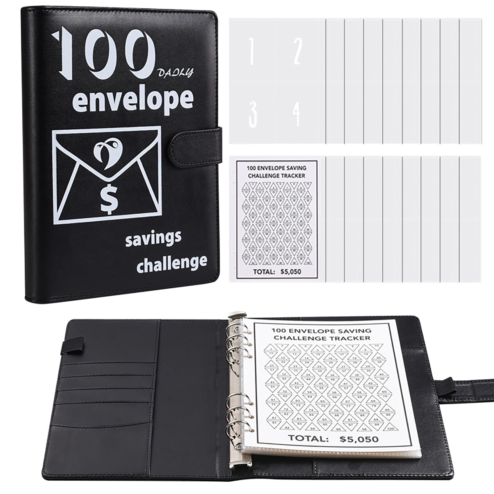 Halloween Saving 2024！2 Packs(Save 10) Notebook,100 Envelopes Saving