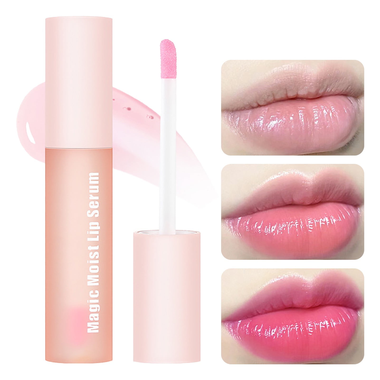Expuqsift 2 Packs Lip Butters,Clear Color Changing PH Tinted Lip Gloss
