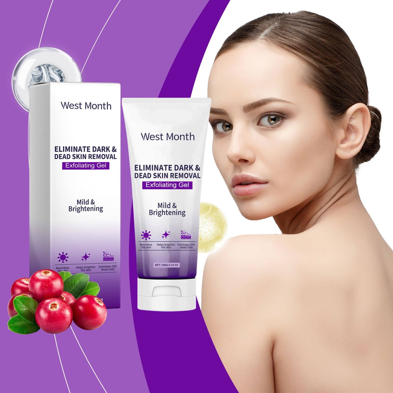 Halloween Savings 2024 2 Packs Personal Skin Care,100G Exfoliating Gel