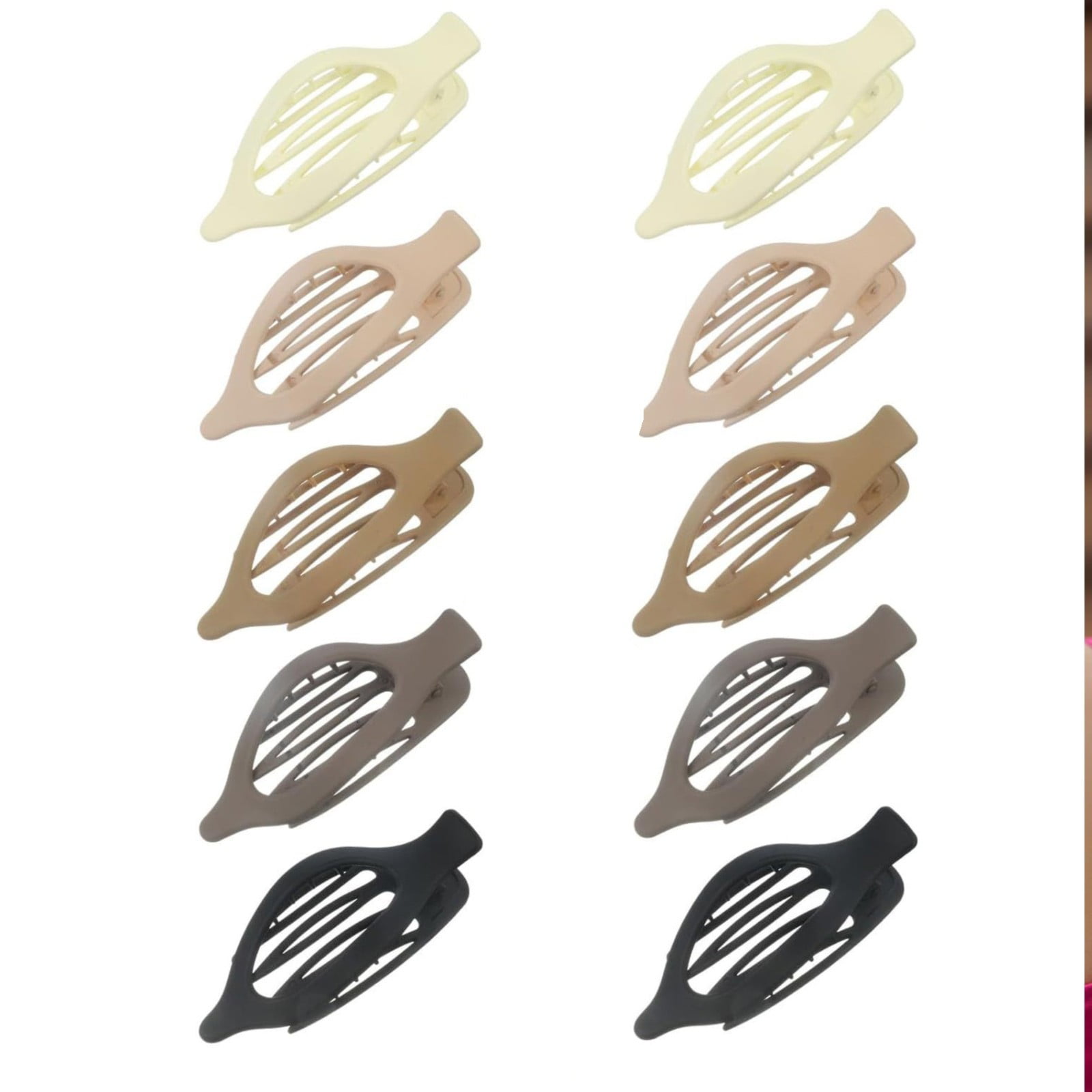 Halloween Savings 2024 Barrettes,Large Flat Hair Clips Strong Grip