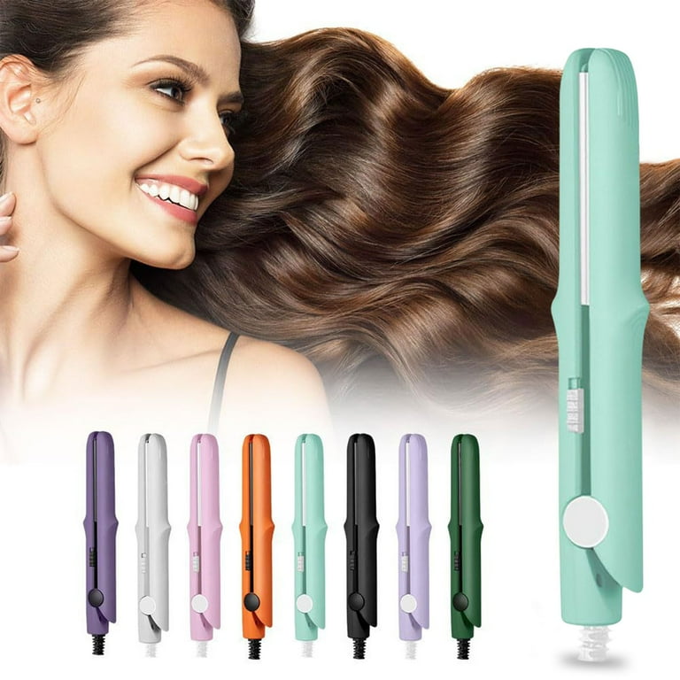 Walmart Clearance 2024 Health and Beauty 2 In 1 Mini Curling Wand Flat Hair Straightener 2024 New Mini Curling Flat Portable Travel Curling Wand Mini
