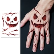 Halloween Scar Stickers, Realistic Bloody Wound, Fake Horror Makeup, Waterproof Sweat-Proof, Long-Lasting Stickers for Party and Halloween Decoration