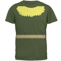 Halloween Scarecrow Costume Mens T Shirt Military Green 2XL