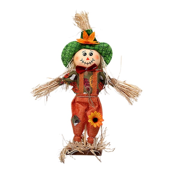 Halloween Scarecrow Decoration Fabric Straw H crafted Figurine Fall Harvest Festival Decoration Minimalistic Designs Exquisite Craftsmanship