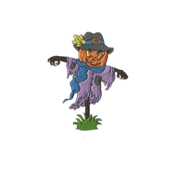 Halloween Scarecrow Iron-On Patch