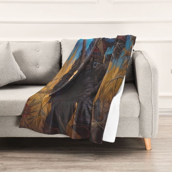 Halloween Scarecrow Resurrection Throw Blanket 60" x 90" Soft and Warm Blankets for Couch Sofa and Bed