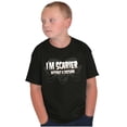 thumbnail image 1 of Halloween Scarier Without A Costume Crewneck T Shirts Boy Girl Teen Brisco Brands X, 1 of 5
