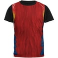 thumbnail image 1 of Halloween Scarlet Macaw Parrot Feathers Costume All Over Mens Black Back T Shirt Multi X-LG, 1 of 1