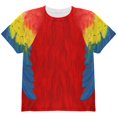 thumbnail image 1 of Halloween Scarlet Macaw Parrot Feathers Costume All Over Youth T Shirt Multi YLG, 1 of 2