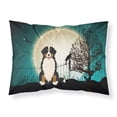 thumbnail image 1 of Halloween Scary Bernese Mountain Dog Fabric Standard Pillowcase, 1 of 2