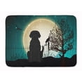 thumbnail image 1 of Halloween Scary Black Labrador Machine Washable Memory Foam Mat, 1 of 4
