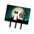 thumbnail image 1 of Halloween Scary Border Collie Black White Leash or Key Holder, 1 of 4