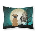thumbnail image 1 of Halloween Scary Brindle Boxer Fabric Standard Pillowcase, 1 of 2