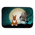 thumbnail image 1 of Halloween Scary Bull Terrier Red Dish Drying Mat, 1 of 2