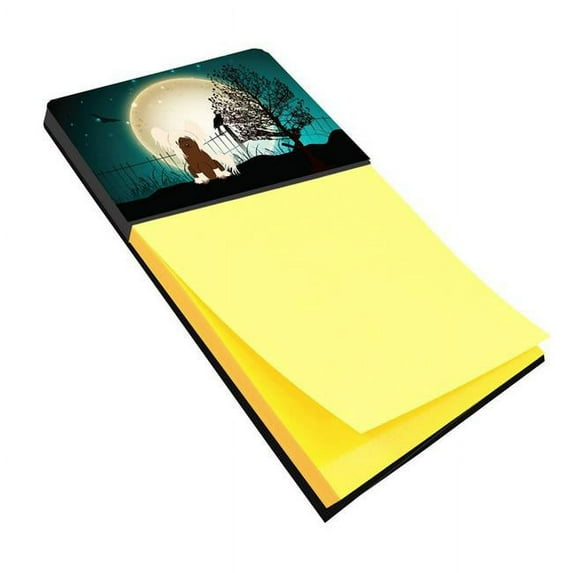 Halloween Scary Chinese Crested Cream Sticky Note Holder