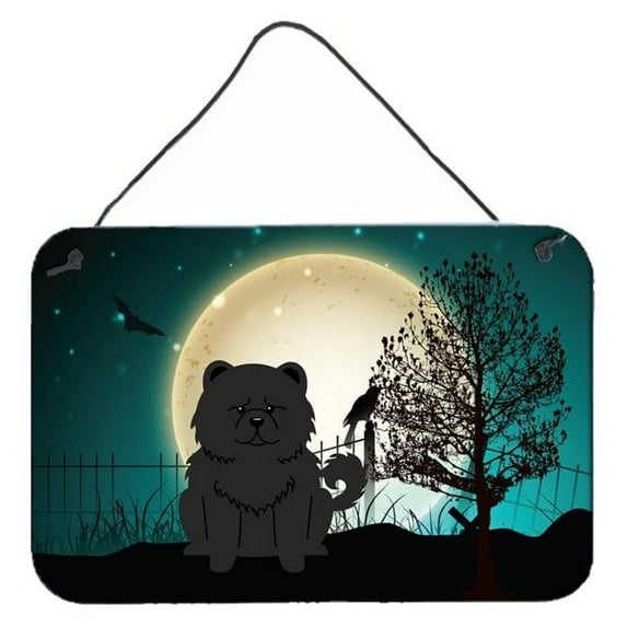 Halloween Scary Chow Chow Black Wall or Door Hanging Prints