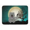 thumbnail image 1 of Halloween Scary Chow Chow Blue Machine Washable Memory Foam Mat, 1 of 4