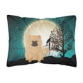 thumbnail image 1 of Halloween Scary Chow Chow Cream Canvas Fabric Decorative Pillow, 1 of 3