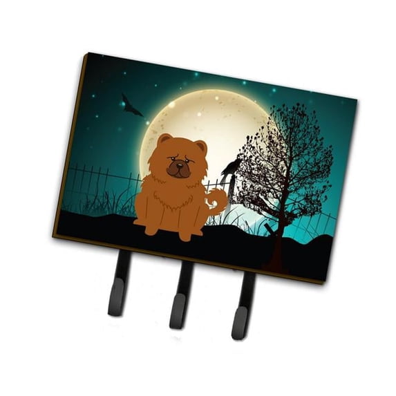 Halloween Scary Chow Chow Red Leash or Key Holder