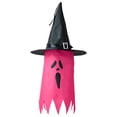 thumbnail image 1 of Halloween Scary Colorful Ghost Decorative Light, Abundant Hideous Expression Ghost With Witch Hat Colorful Decorative Lights for Halloween Home Decor Indoor Outdoor Hanging Decorations, 1 of 5