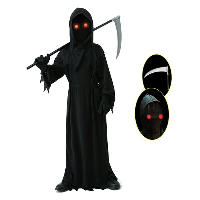 Halloween Scary Costume Grim Reaper Costume For Boys Kids Costume or ...